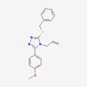 molecular formula C19H19N3OS B11039069 3-(benzylsulfanyl)-5-(4-methoxyphenyl)-4-(prop-2-en-1-yl)-4H-1,2,4-triazole 