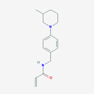 molecular formula C16H22N2O B11039112 N-(4-(3-Methylpiperidin-1-yl)benzyl)acrylamide 