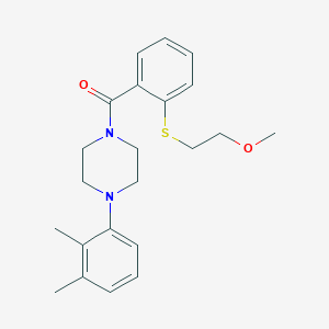 [4-(2,3-Dimethylphenyl)piperazin-1-yl]{2-[(2-methoxyethyl)sulfanyl]phenyl}methanone