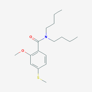 N,N-dibutyl-2-methoxy-4-methylsulfanyl-benzamide