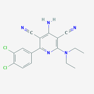 4-Amino-2-(3,4-dichlorophenyl)-6-(diethyl-amino)pyridine-3,5-dicarbonitrile