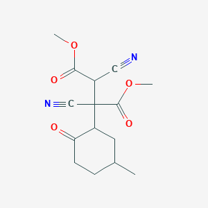 Dimethyl 2,3-dicyano-2-(5-methyl-2-oxocyclohexyl)butanedioate