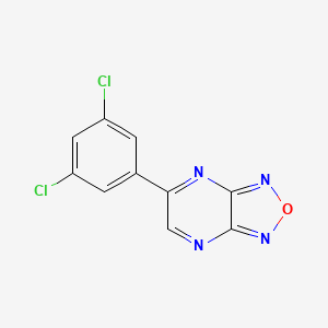 molecular formula C10H4Cl2N4O B11039299 5-(3,5-Dichlorophenyl)[1,2,5]oxadiazolo[3,4-b]pyrazine 