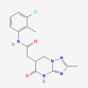 N-(3-chloro-2-methylphenyl)-2-(2-methyl-5-oxo-4,5,6,7-tetrahydro[1,2,4]triazolo[1,5-a]pyrimidin-6-yl)acetamide