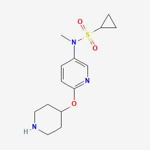 N-Methyl-N-[6-(piperidin-4-yloxy)pyridin-3-YL]cyclopropanesulfonamide