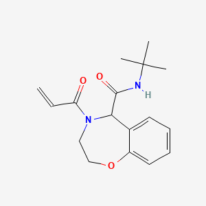 molecular formula C17H22N2O3 B11039340 4-Acryloyl-N-(tert-butyl)-2,3,4,5-tetrahydrobenzo[f][1,4]oxazepine-5-carboxamide 