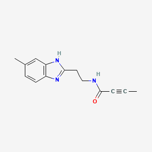 N-[2-(5-Methyl-1H-13-benzodiazol-2-YL)ethyl]but-2-ynamide