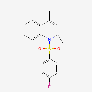 1-[(4-Fluorophenyl)sulfonyl]-2,2,4-trimethyl-1,2-dihydroquinoline