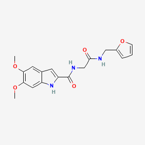 N-{2-[(furan-2-ylmethyl)amino]-2-oxoethyl}-5,6-dimethoxy-1H-indole-2-carboxamide