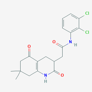 N-(2,3-Dichlorophenyl)-2-(7,7-dimethyl-2,5-dioxo-1,2,3,4,5,6,7,8-octahydro-3-quinolinyl)acetamide