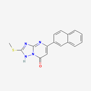 2-(methylthio)-5-(2-naphthyl)[1,2,4]triazolo[1,5-a]pyrimidin-7(4H)-one