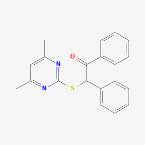 2-[(4,6-Dimethylpyrimidin-2-yl)sulfanyl]-1,2-diphenylethanone