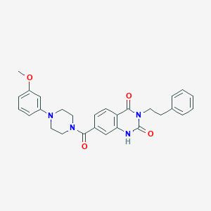 7-(4-(3-methoxyphenyl)piperazine-1-carbonyl)-3-phenethylquinazoline-2,4(1H,3H)-dione