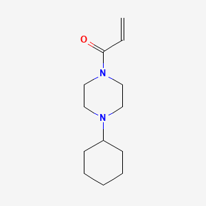 1-(4-Cyclohexylpiperazino)-2-propen-1-one