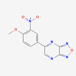 5-(4-Methoxy-3-nitrophenyl)[1,2,5]oxadiazolo[3,4-b]pyrazine