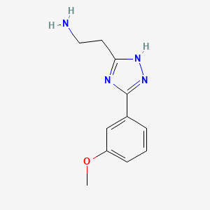 2-[3-(3-methoxyphenyl)-1H-1,2,4-triazol-5-yl]ethanamine