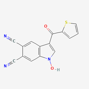 1-hydroxy-3-(thiophen-2-ylcarbonyl)-1H-indole-5,6-dicarbonitrile