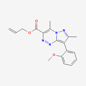 Allyl 8-(2-methoxyphenyl)-4,7-dimethylpyrazolo[5,1-c][1,2,4]triazine-3-carboxylate