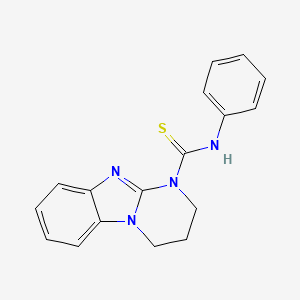 molecular formula C17H16N4S B11039757 N-phenyl-3,4-dihydropyrimido[1,2-a]benzimidazole-1(2H)-carbothioamide 