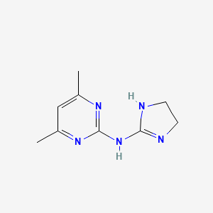 N-(4,5-dihydro-1H-imidazol-2-yl)-4,6-dimethylpyrimidin-2-amine