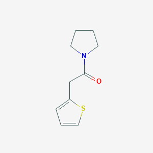 molecular formula C10H13NOS B11039775 1-(Pyrrolidin-1-yl)-2-(thiophen-2-yl)ethanone 