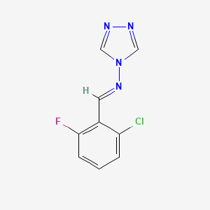 (E)-N-(2-chloro-6-fluorobenzylidene)-4H-1,2,4-triazol-4-amine