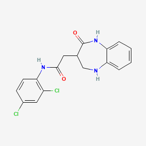 N-(2,4-dichlorophenyl)-2-(2-oxo-2,3,4,5-tetrahydro-1H-1,5-benzodiazepin-3-yl)acetamide