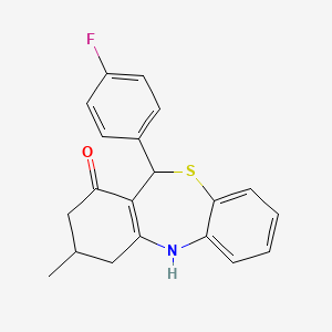 11-(4-fluorophenyl)-3-methyl-3,4,5,11-tetrahydrodibenzo[b,e][1,4]thiazepin-1(2H)-one