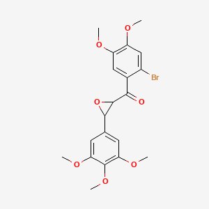 molecular formula C20H21BrO7 B11039804 (2-Bromo-4,5-dimethoxyphenyl)[3-(3,4,5-trimethoxyphenyl)oxiran-2-yl]methanone 