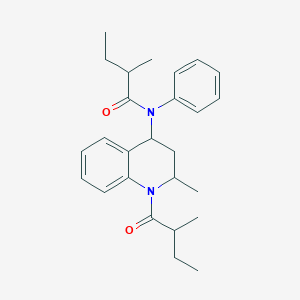 molecular formula C26H34N2O2 B11039925 2-methyl-N-[2-methyl-1-(2-methylbutanoyl)-1,2,3,4-tetrahydroquinolin-4-yl]-N-phenylbutanamide 