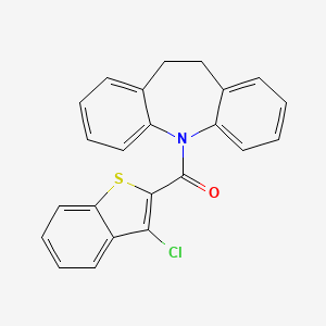 molecular formula C23H16ClNOS B11039966 (3-chloro-1-benzothiophen-2-yl)(10,11-dihydro-5H-dibenzo[b,f]azepin-5-yl)methanone 