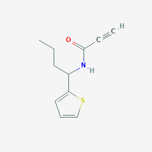 molecular formula C11H13NOS B11040120 N-[1-(Thiophen-2-YL)butyl]prop-2-ynamide 