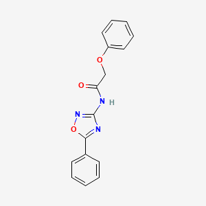 2-phenoxy-N-(5-phenyl-1,2,4-oxadiazol-3-yl)acetamide