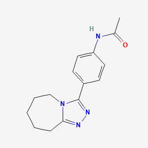 N-[4-(6,7,8,9-tetrahydro-5H-[1,2,4]triazolo[4,3-a]azepin-3-yl)phenyl]acetamide