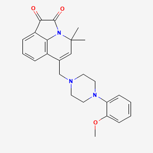 6-{[4-(2-methoxyphenyl)piperazin-1-yl]methyl}-4,4-dimethyl-4H-pyrrolo[3,2,1-ij]quinoline-1,2-dione