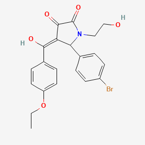 5-(4-Bromophenyl)-4-(4-ethoxybenzoyl)-3-hydroxy-1-(2-hydroxyethyl)-1,5-dihydro-2H-pyrrol-2-one