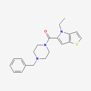 (4-benzylpiperazin-1-yl)(4-ethyl-4H-thieno[3,2-b]pyrrol-5-yl)methanone