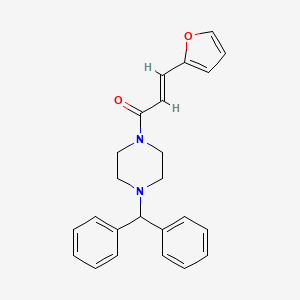 (2E)-1-[4-(diphenylmethyl)piperazin-1-yl]-3-(furan-2-yl)prop-2-en-1-one