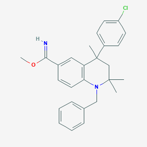 Methyl 1-benzyl-4-(4-chlorophenyl)-2,2,4-trimethyl-1,2,3,4-tetrahydro-6-quinolinecarboximidate