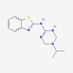 N-(1,3-benzothiazol-2-yl)-N-(5-isopropyl-1,4,5,6-tetrahydro-1,3,5-triazin-2-yl)amine