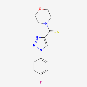 [1-(4-Fluorophenyl)-1H-1,2,3-triazol-4-YL](morpholino)methanethione