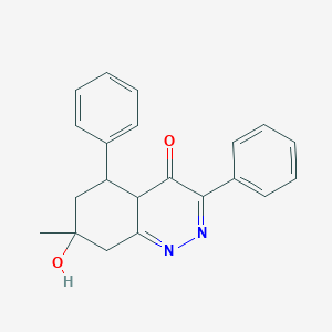 7-Hydroxy-7-methyl-3,5-diphenyl-5,6,7,8-tetrahydro-4(4AH)-cinnolinone