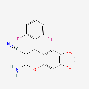 6-amino-8-(2,6-difluorophenyl)-8H-[1,3]dioxolo[4,5-g]chromene-7-carbonitrile