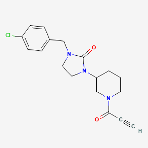 1-(4-Chlorobenzyl)-3-(1-propioloylpiperidin-3-yl)imidazolidin-2-one