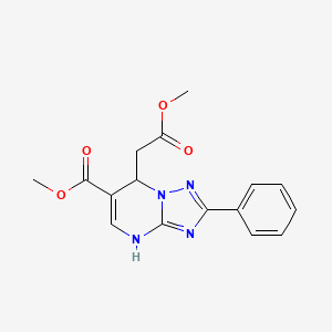 Methyl 7-(2-methoxy-2-oxoethyl)-2-phenyl-4,7-dihydro[1,2,4]triazolo[1,5-a]pyrimidine-6-carboxylate