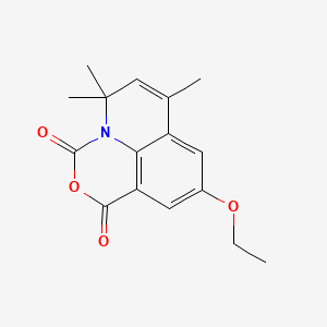 9-ethoxy-5,5,7-trimethyl-1H,5H-[1,3]oxazino[5,4,3-ij]quinoline-1,3-dione