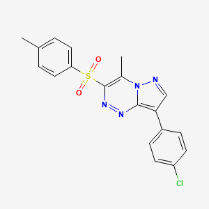 8-(4-Chlorophenyl)-4-methyl-3-[(4-methylphenyl)sulfonyl]pyrazolo[5,1-c][1,2,4]triazine