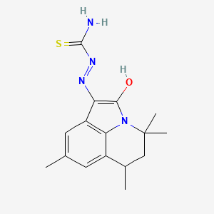 2-(4,4,6,8-Tetramethyl-2-oxo-5,6-dihydro-4H-pyrrolo[3,2,1-IJ]quinolin-1(2H)-ylidene)hydrazinecarbothioamide