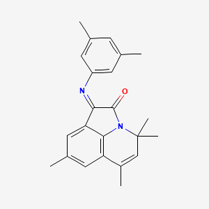 (1E)-1-[(3,5-dimethylphenyl)imino]-4,4,6,8-tetramethyl-4H-pyrrolo[3,2,1-ij]quinolin-2(1H)-one