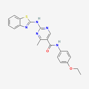 2-(1,3-benzothiazol-2-ylamino)-N-(4-ethoxyphenyl)-4-methylpyrimidine-5-carboxamide